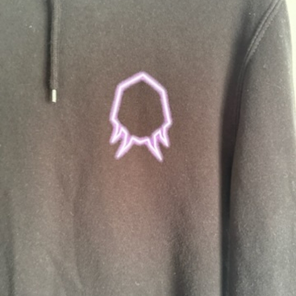 Faze Flea Lane 7 Collection One Unisex Hoodie Mens Small Black Purple Sweatshirt - Picture 4 of 8